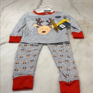 Essentials Gray and Red Kids Pajama‎ Set Boys 2T